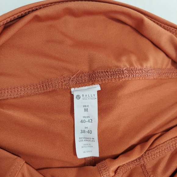 Womens Athletic Skirt Medium Rust Orange Stretch 2 In One Skirt Short Summer - Picture 6 of 13